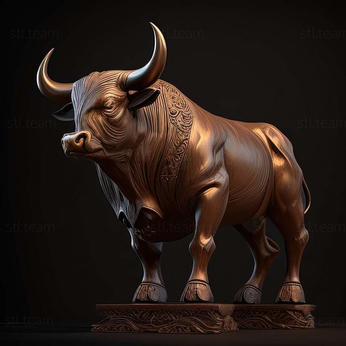 3D модель 3д модель быка (STL)